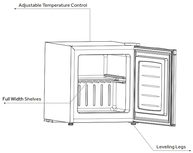 EUHOMY MF-1.1-H Upright Freezer - Papts & Feature