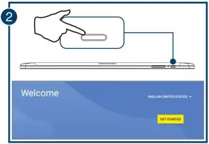 FIG 3 SETTING UP YOUR TABLET