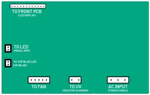 VK MEDI Air Steriliser 120V-V1.1 - PCB BOARD CONNECTIONS