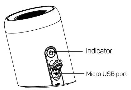Krazi KZBS-003 Bluetooth Speaker 2-In-1 Shark - interface
