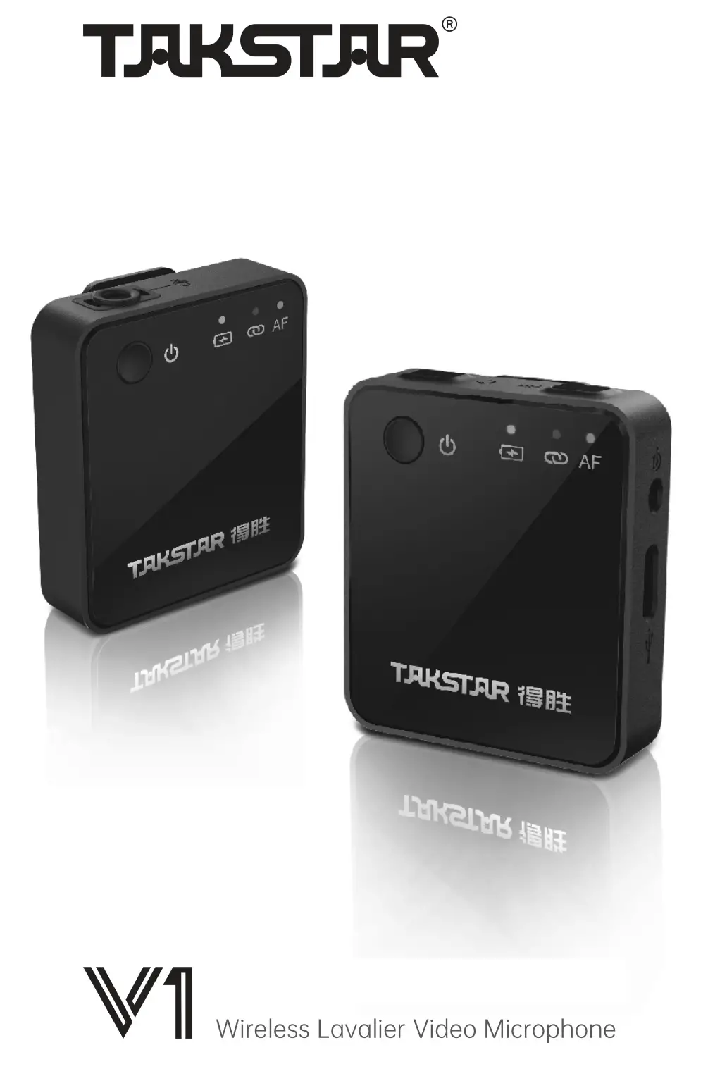 TAKSTAR V1 Wireless Lavalier Video Microphone User Manual