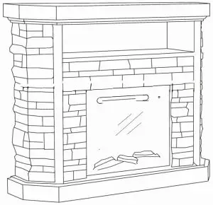 FIG 22 FURNITURE FA9279E Calvert Electric Carved Floral Trim Fireplace.JPG