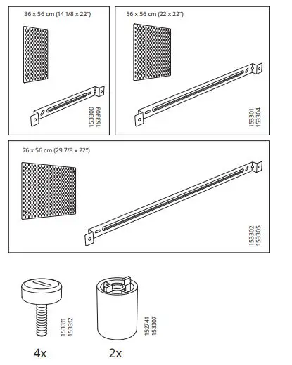 IKEA SKÅDISSKÅDIS Pegboard Combination fig2