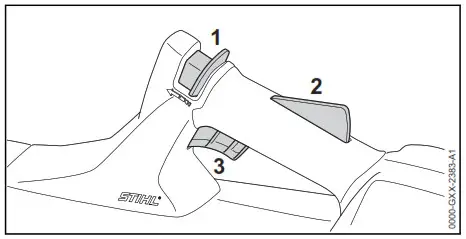 STIHL BGA 57 Battery Handheld Blower - Switching the Blower 1
