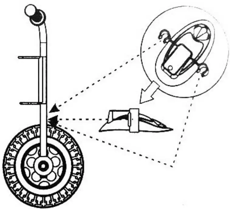 LENOXX 90313 Childrens Electronic Battery Operated Motor Tricycle - front wheel2