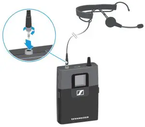 SENNHEISER ME 3 Headset Microphone - Setup