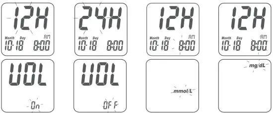 RIGHTEST GM232C ELSA Blood Glucose Meter - Setting1