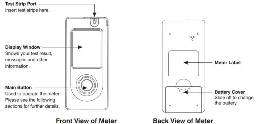 RIGHTEST GM232C ELSA Blood Glucose Meter - View of Meter