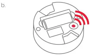 zigbee Intelligent Smoke Alarm - LED button flashes red