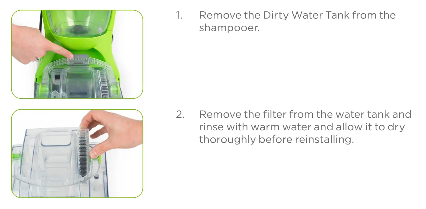 OPTIM O2600 Shampooer - Maintenance