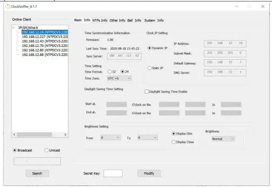 GlobalTime GTD366 Digital IP Clocks with Calendar - Systems