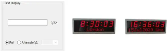 GlobalTime GTD366 Digital IP Clocks with Calendar - displa