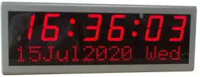 GlobalTime GTD366 Digital IP Clocks with Calendar