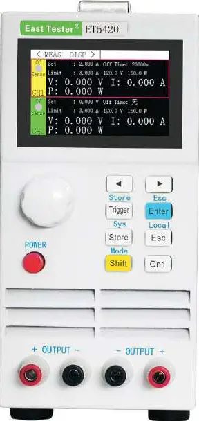 Supereyes ET5420 Dual Channel Programmable DC Electronic Load-