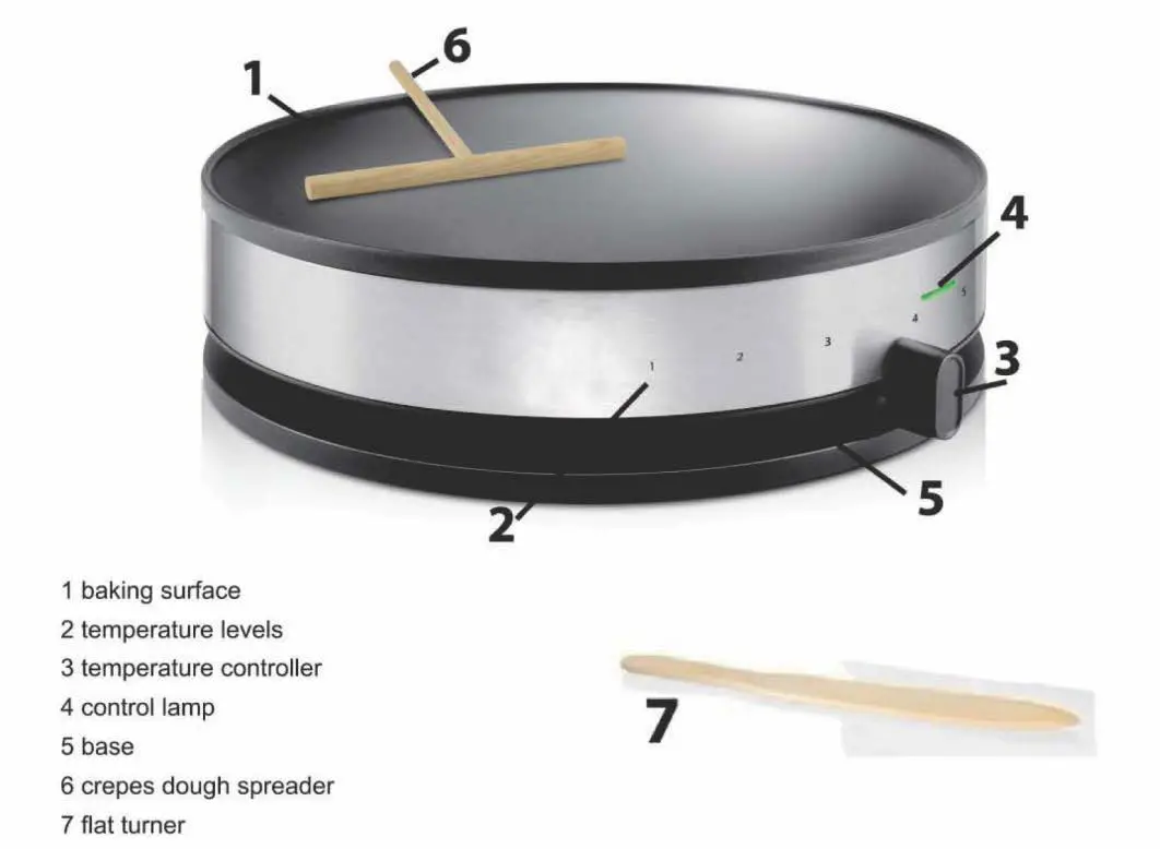 H Koenig KREP29 Crepes Maker fig2