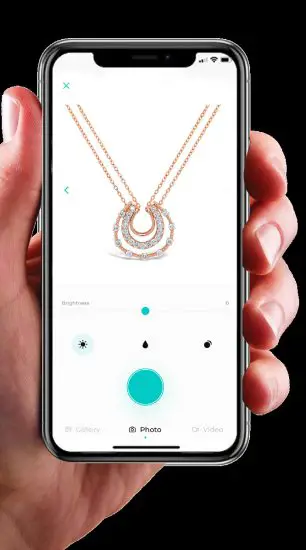 Picup Media GLBA2 Gemlightbox Aerial Jewelry Turntable - mob