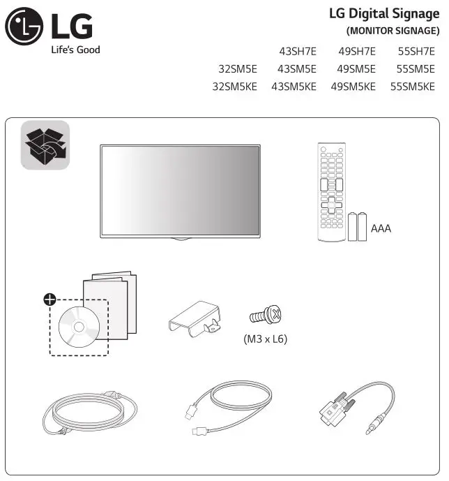 LG Digital Signage Monitor - Contents