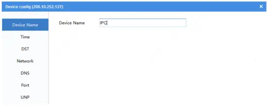Configure device name