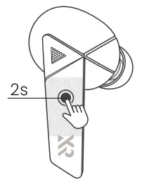 XR XAW 01 AERO Bluetooth Earbuds - music