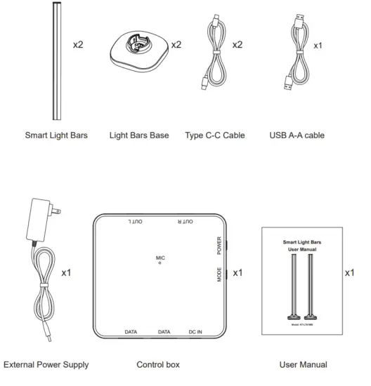 Joylux KT LT01MB Smart Light Bars - box