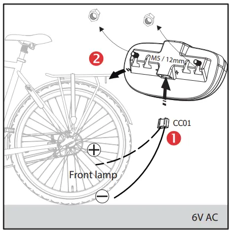 spanninga Duxo Xds Rear Light Dynamo - Fig 1