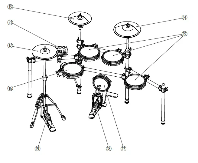 Millenium-MPS-750X E-Drum-Set-Monitor-Bundle-fig-2