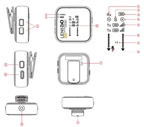 LENSGO 348C Wireless Lavalier Microphone - fig 3