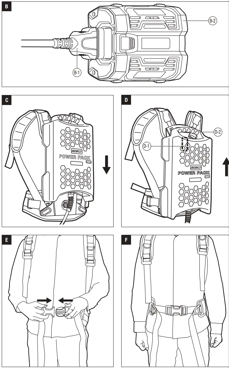 EGO BAX1300 56-Volt Backpack Battery - fig2