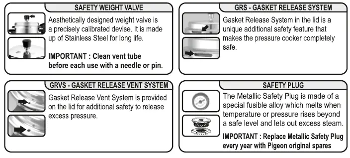 INOX 14044 Stainless Steel Pressure Cooker 2