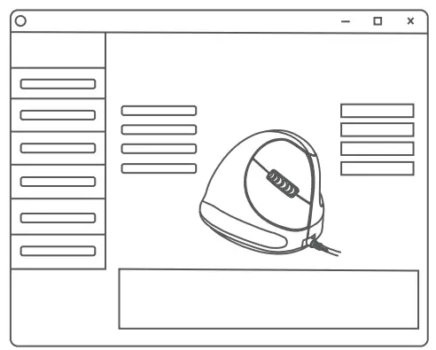 r go HE Sport Ergonomic Mouse Bluetooth - fig1