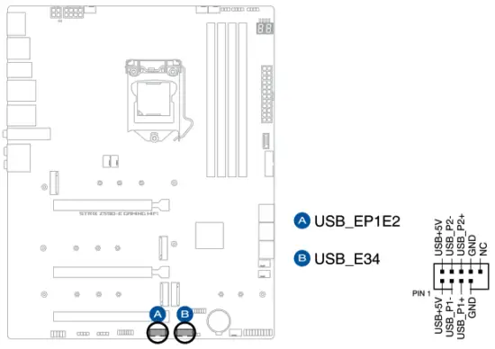 ASUS Z590 E Gaming Series Motherboard - header 1