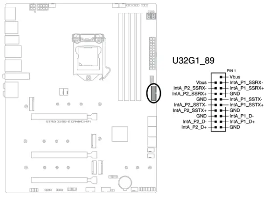 ASUS Z590 E Gaming Series Motherboard - header