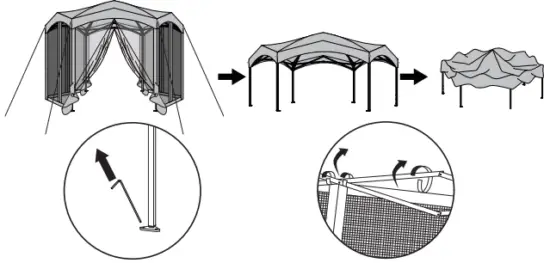 TAKE DOWN THE CANOPY