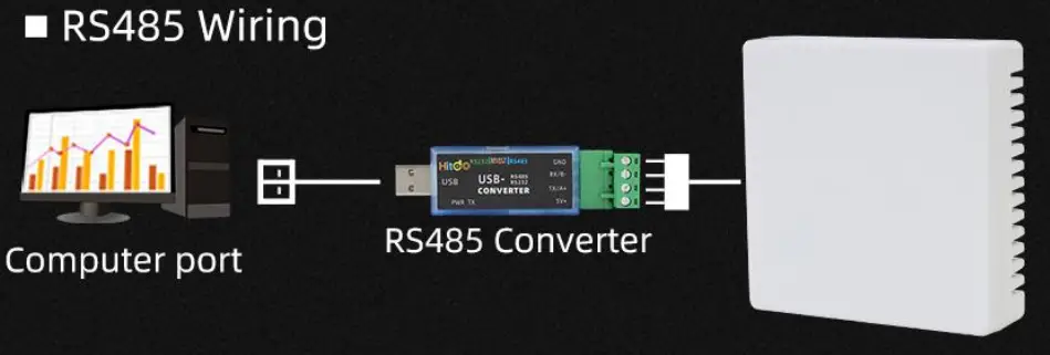 KLHA KM51B90 RS485 Temperature and Humidity Atmospheric Pressure Sensor - 6