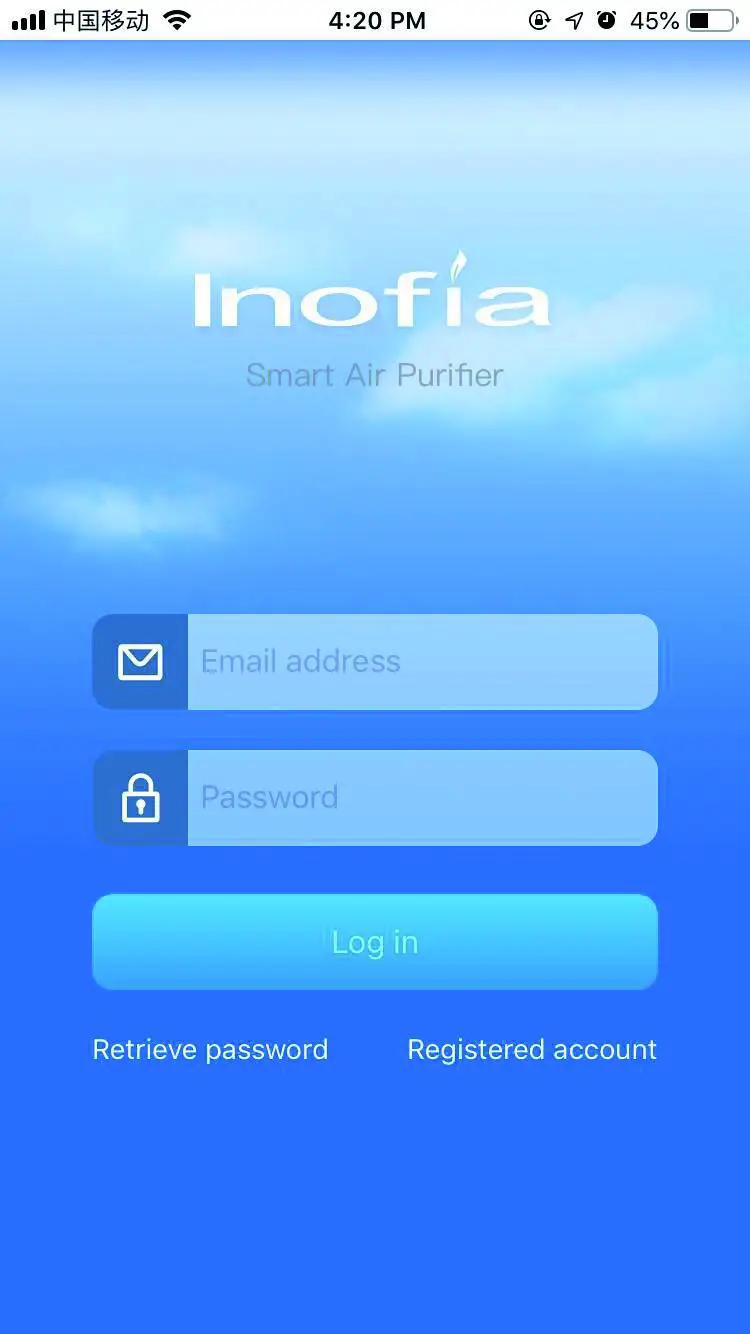 Inofia APP Network Connection log in account