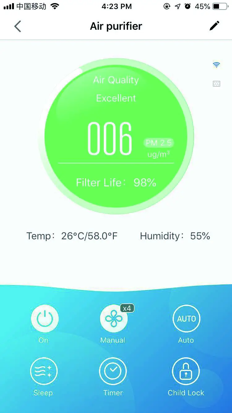 Inofia APP Network ConnectionSelect interface of control.