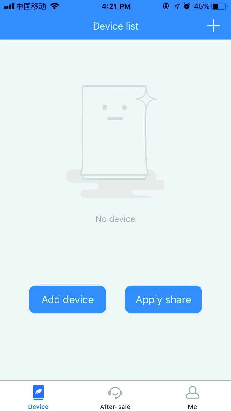 Inofia APP Network Connectionadd device
