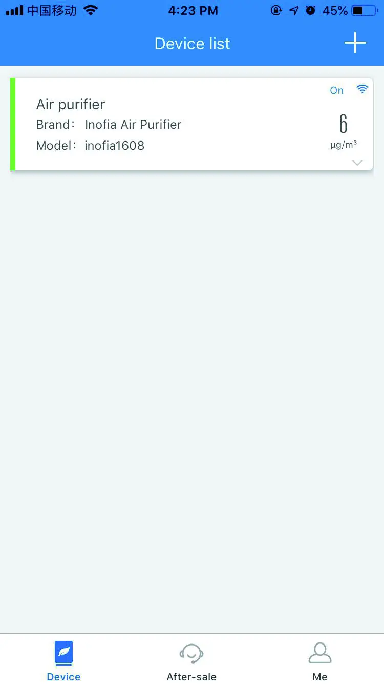 Inofia APP Network Connectionnetwork and device list