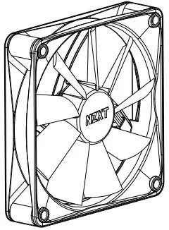 NZXT F Series Quiet Airflow Fan - Fig