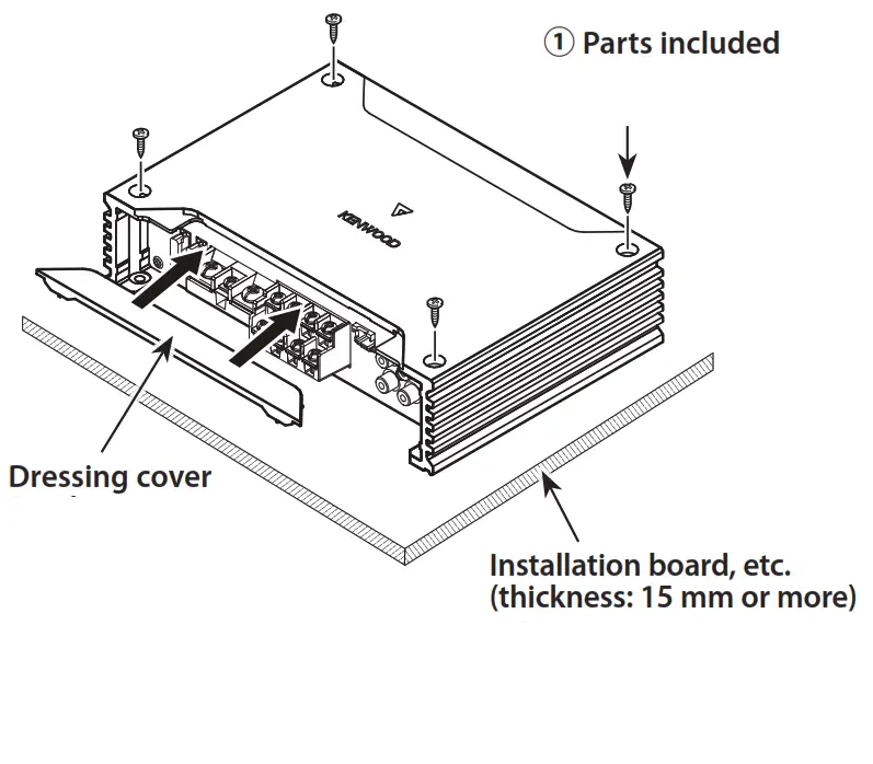 KENWOOD X302 4 Class D Four Channel Power Amplifier - fig2