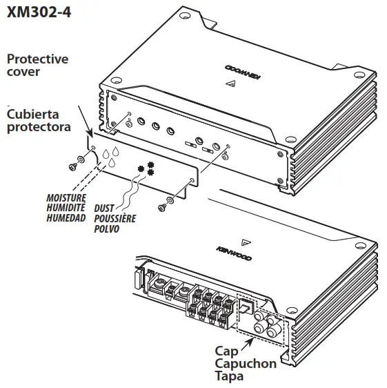 KENWOOD X302 4 Class D Four Channel Power Amplifier - fig3
