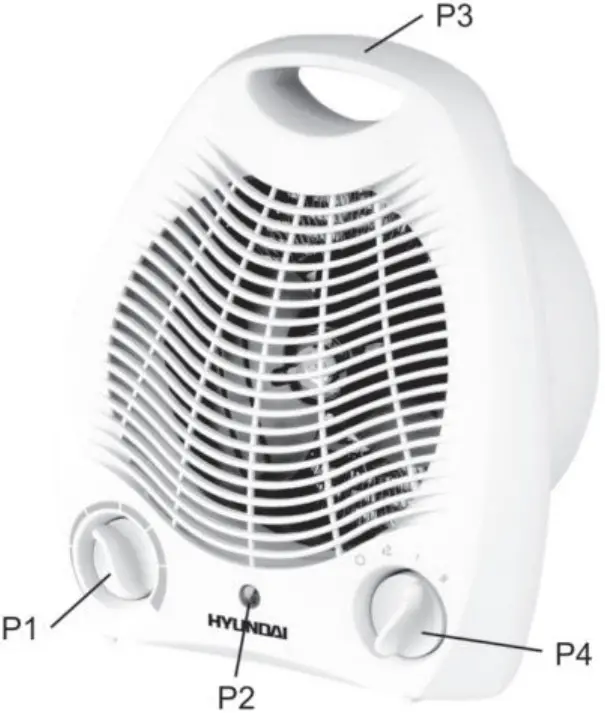 HYUNDAI H 501 Air Fan Heater A