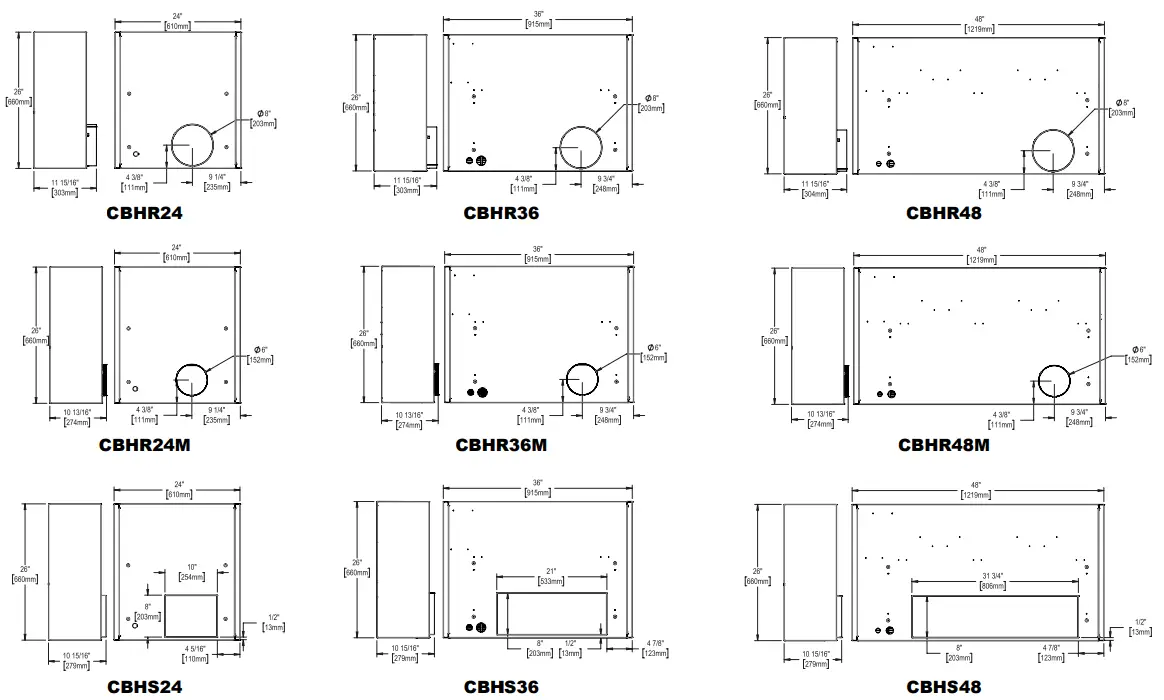 STELPRO CBH Series CBH0363CTW Cabinet Heater - CBHR24