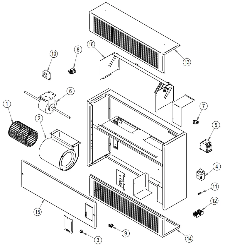 STELPRO CBH Series CBH0363CTW Cabinet Heater - FIG