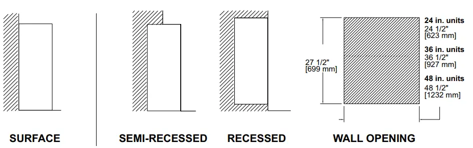 STELPRO CBH Series CBH0363CTW Cabinet Heater - OPTIONS