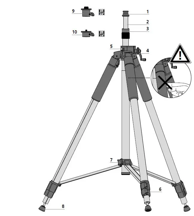 Laserliner 080 24 VarioStand L 300 cm Telescopic Stand 1