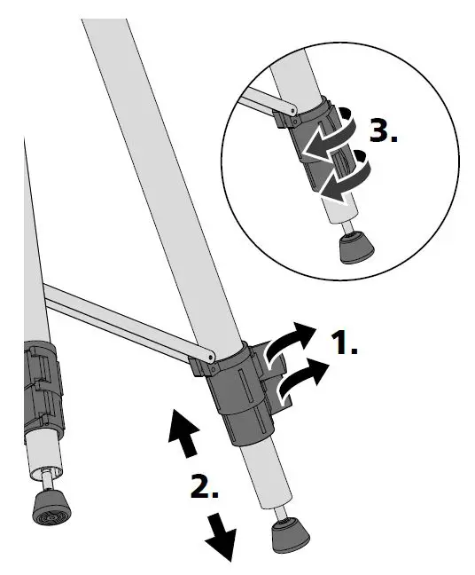 Laserliner 080 24 VarioStand L 300 cm Telescopic Stand 5