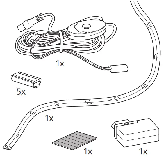 IKEA VATTENSTEN LED Light Strap - FIG 1