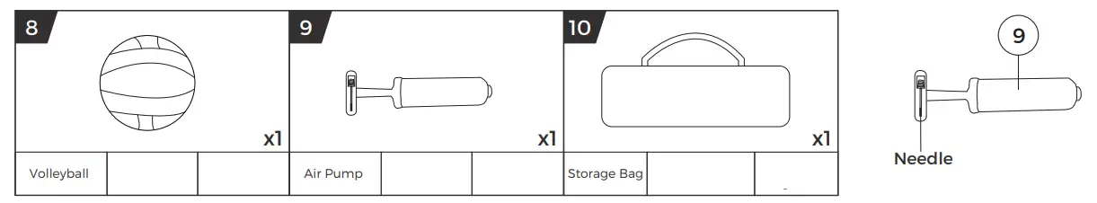 MD SPORTS NE100Y22011 DUNLOP Outdoor Sports Kit - fig2