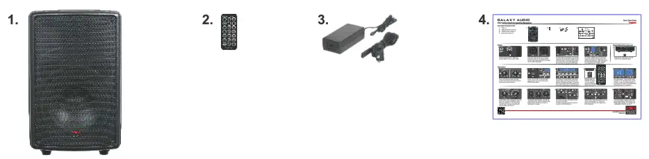 GALAXY AUDIO TQ8X Portable Rechargeable Speaker - fig1